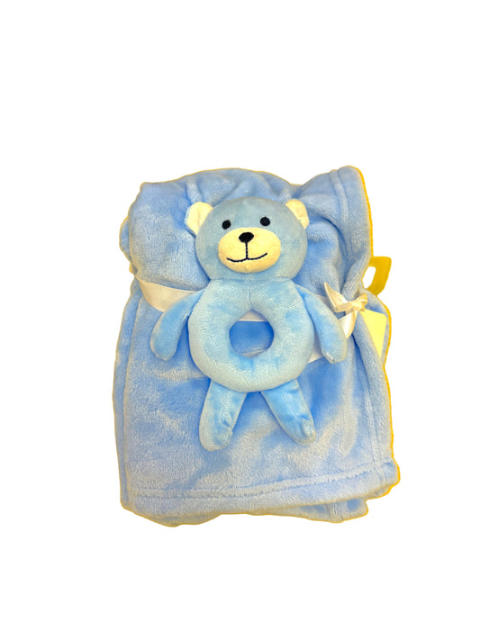 Cobija con peluche de apego