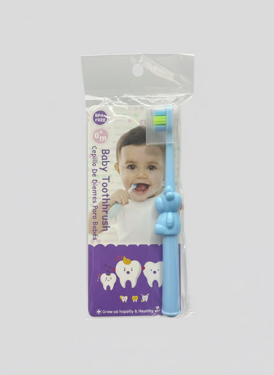 Cepillo de Dientes de Silicona con Figura de Osito para Bebé