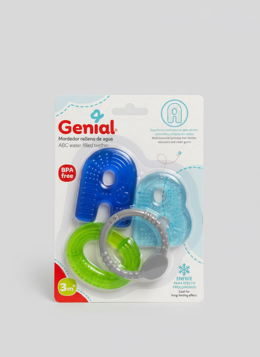 Rasca encias Relleno de Agua Letras ABC para Bebé