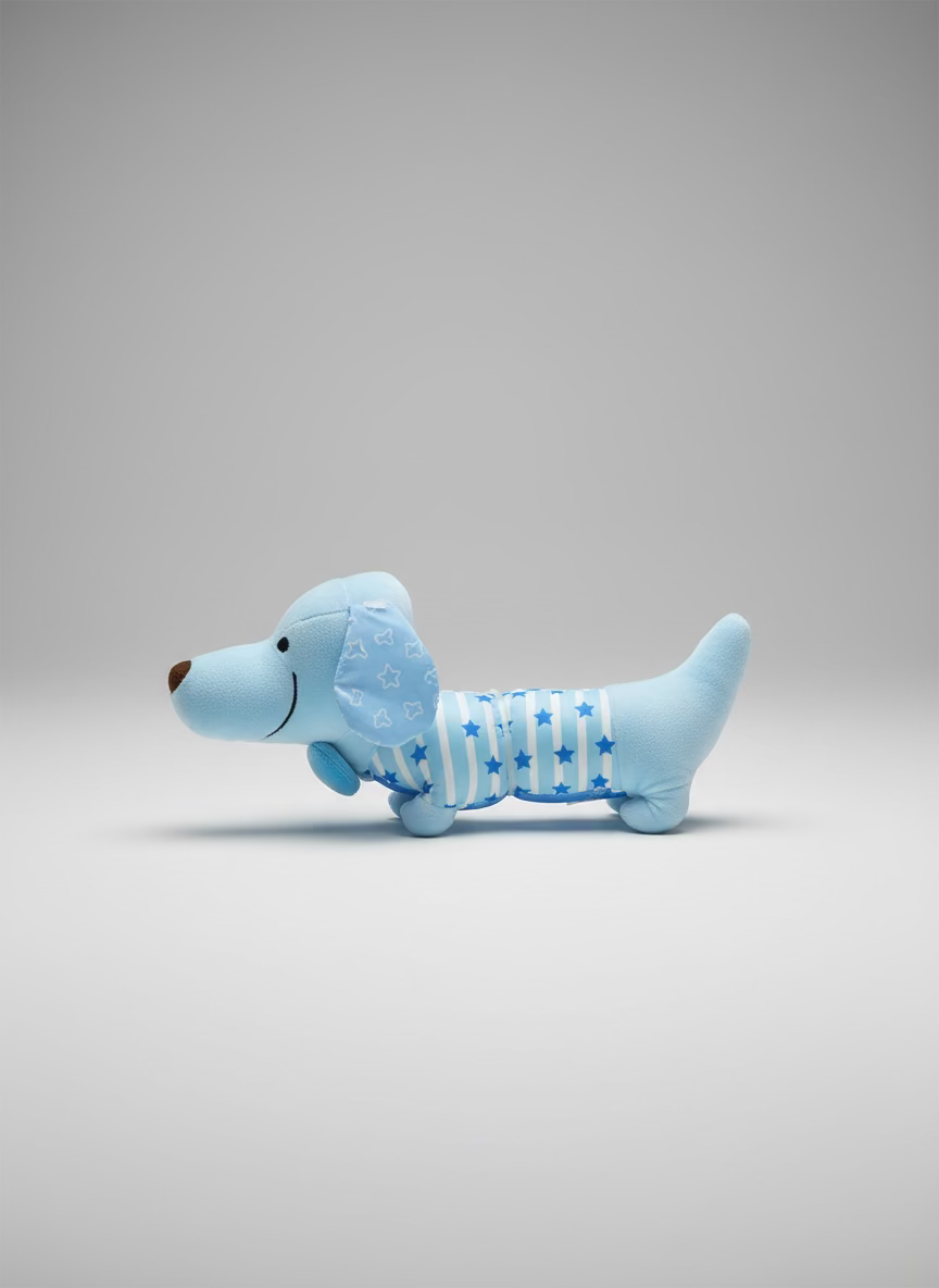Peluche antialergico Perro Salchicha Amigo De Sueño Sensorial Para Bebé