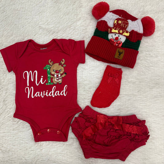 Combo de Body para niña "Mi Primera Navidad"