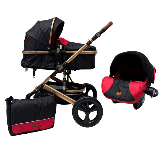 Coche Yaco 3 en 1 – Coche Cuna, Porta Bebé y Paseador