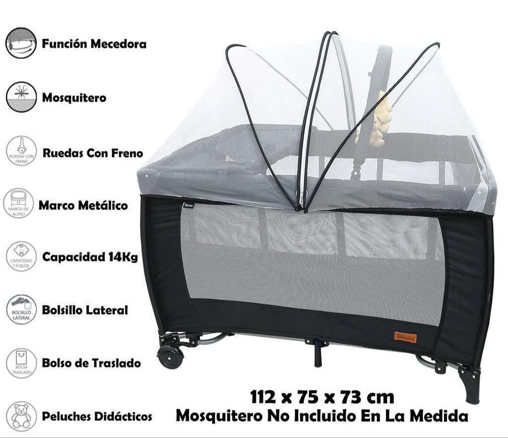 Corral Bebesitos – Con Cambiador, Mosquitero y Doble Nivel