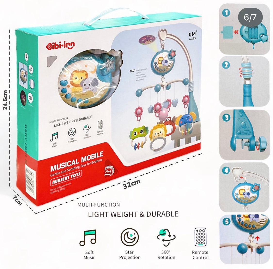 Móvil de Corral juguete sonajero para bebé 👶🏼 🎶