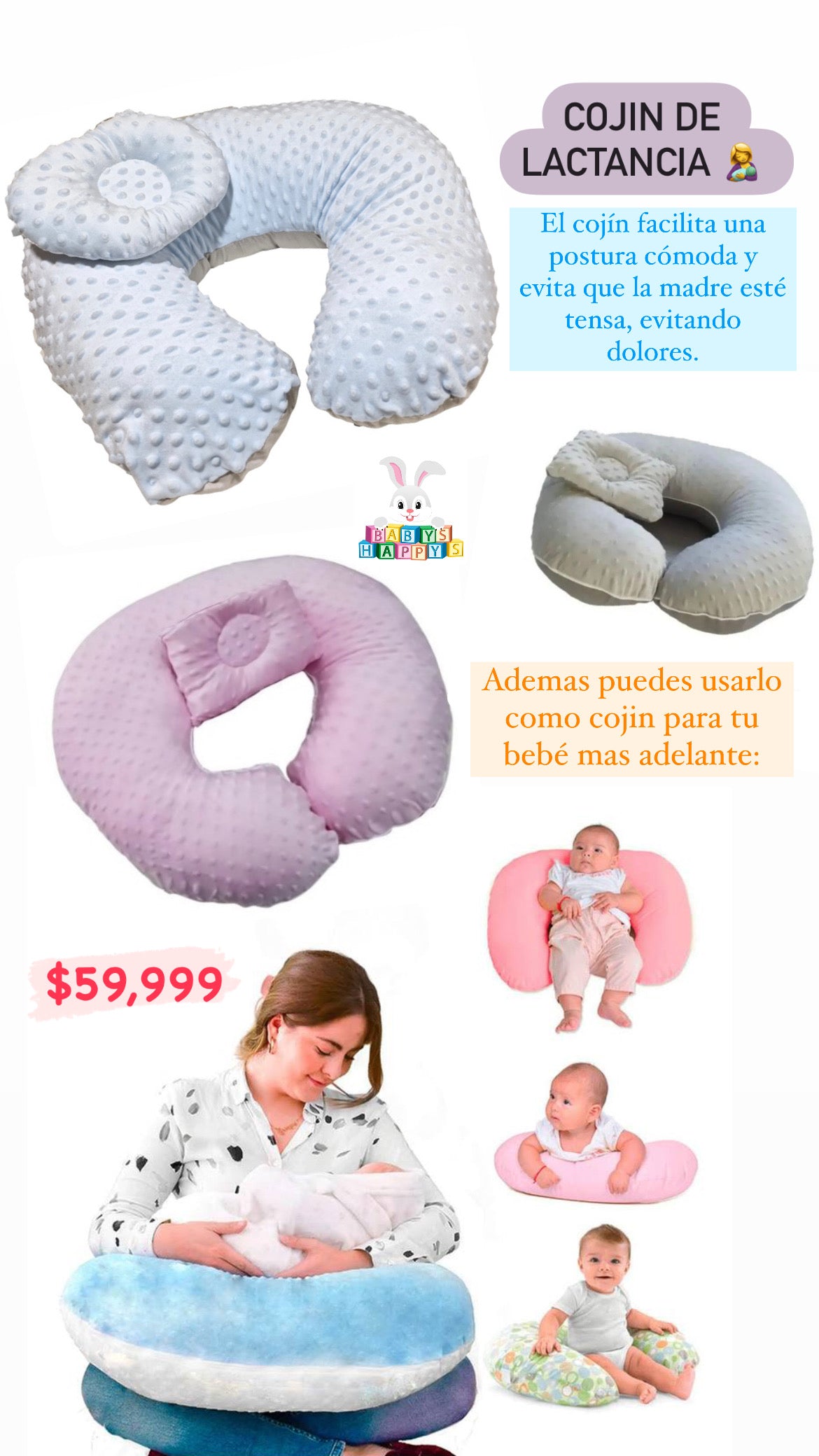 Cojín de lactancia multiusos