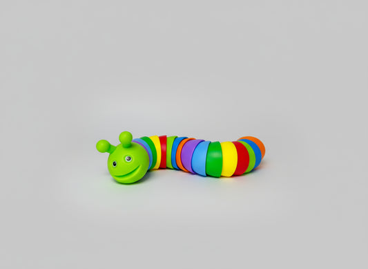 Oruga Sensorial Articulada de Plástico para Bebés y Niños Pequeños
