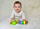 Oruga Sensorial Articulada de Plástico para Bebés y Niños Pequeños