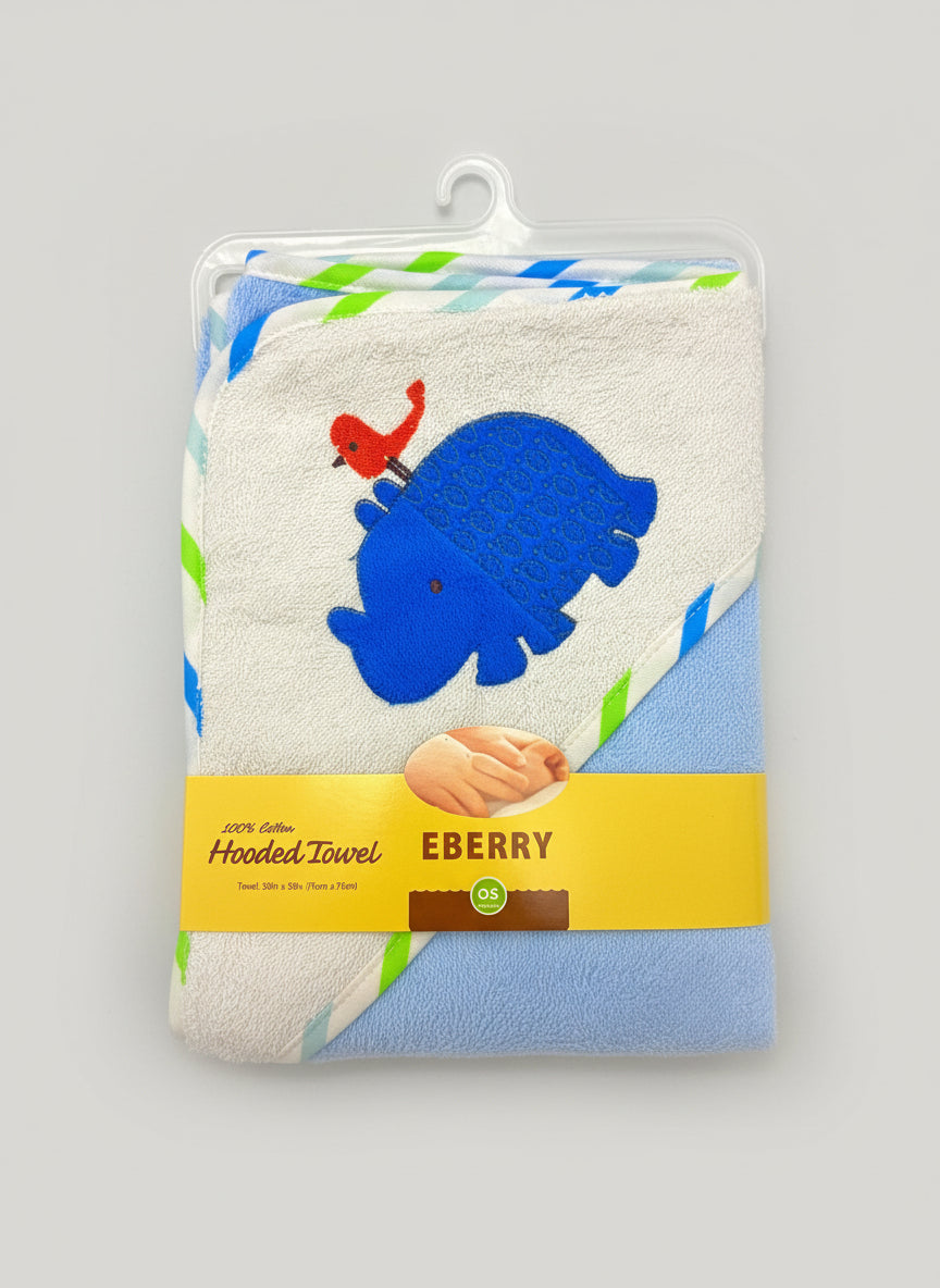 Toalla con Capucha y Paños de Baño Ultra Absorbente EBERRY