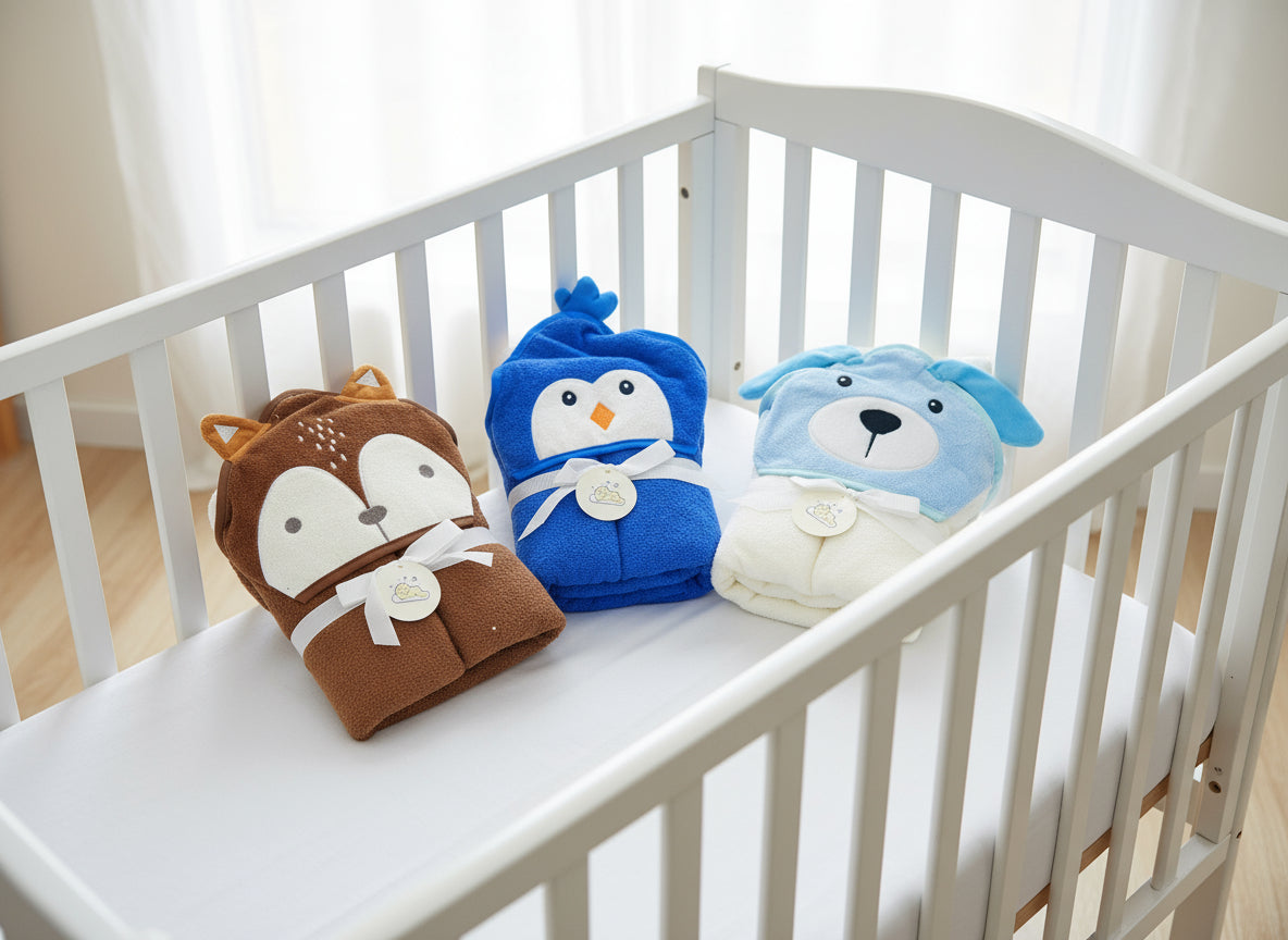 Toalla con Capucha de Animales para Bebé, Máxima Absorción y Calidez Lúdica