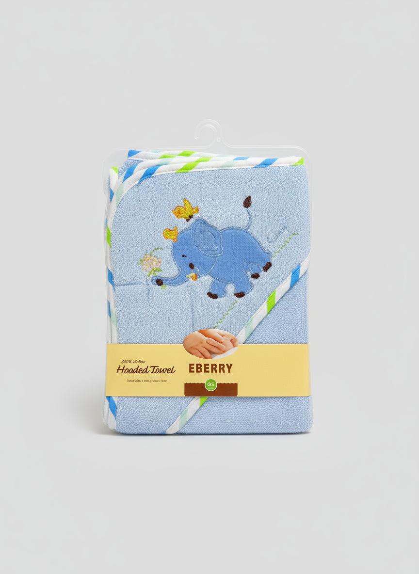 Toalla con Capucha y Paños de Baño Ultra Absorbente EBERRY