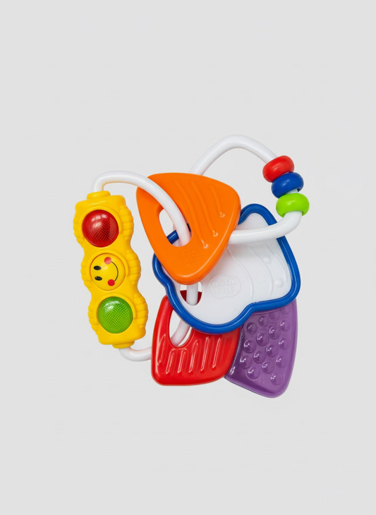 Rasca Encías Sonajero Llaves De Juguete Sensorial Para Bebé Texturas Multicolor