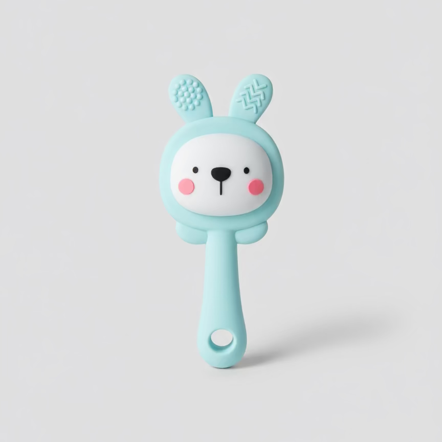 Rasca Encías De Silicona Para Bebé Con Forma De Conejo