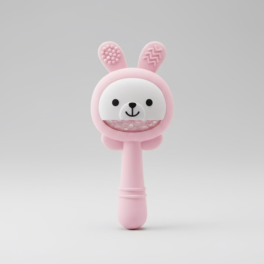 Rasca Encías De Silicona Para Bebé Con Forma De Conejo