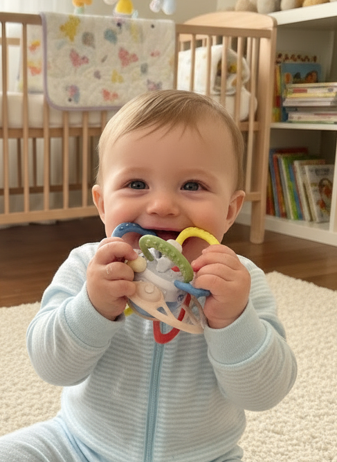 Rasca encias Sensorial TeetherBall para Bebé 3m+