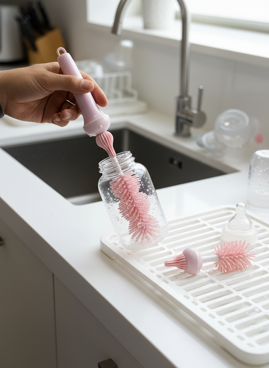 Cepillos de Silicona para biberon electrico