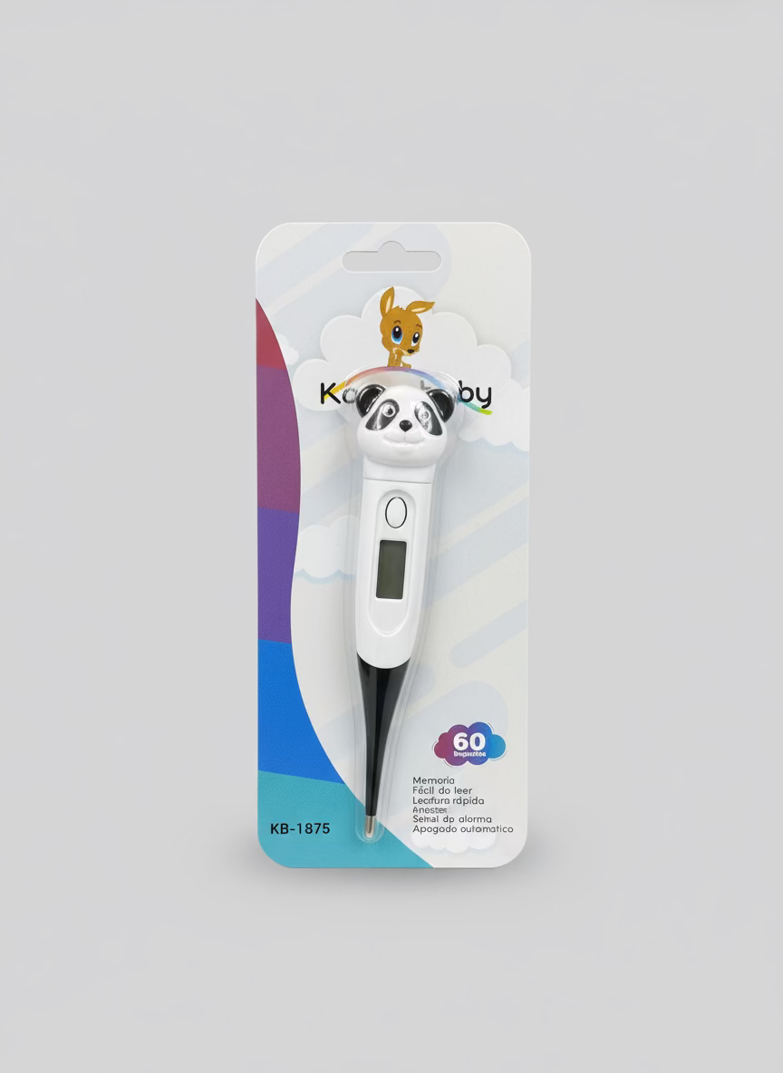 Termómetro Digital Infantil con Punta Suave de animalitos