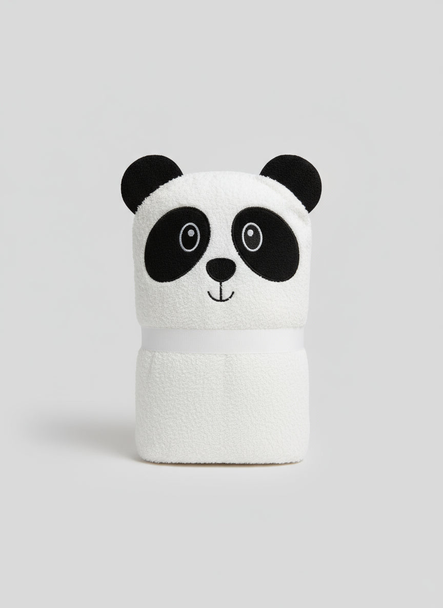 Toalla con Capucha de Bebé Animalito de Algodón