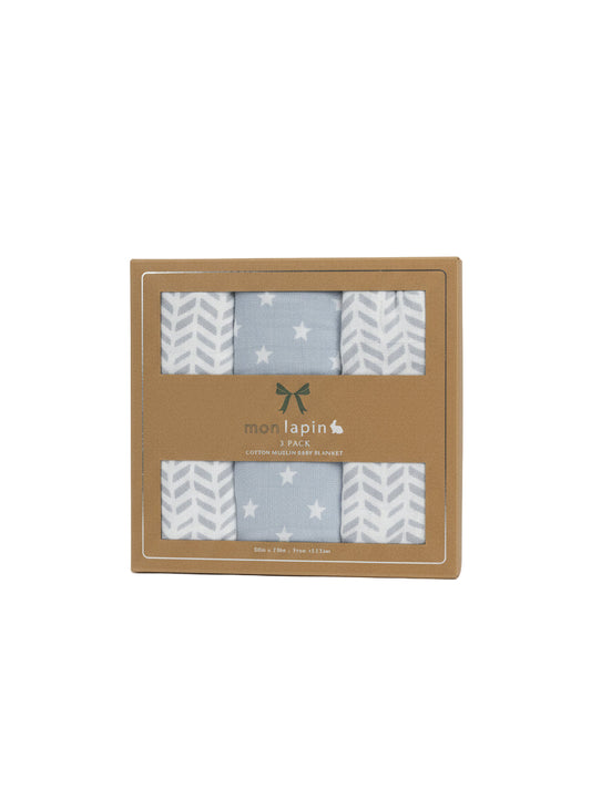 Muselinas x3 en algodon