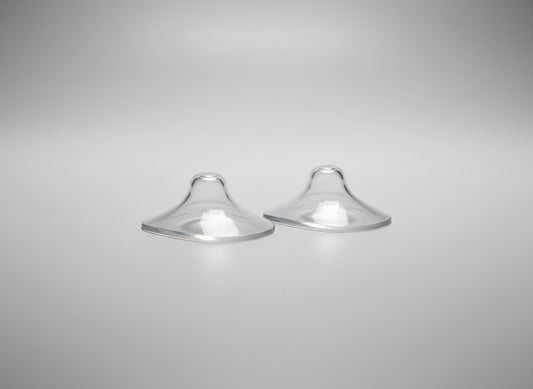 Pezoneras Protectoras De Silicona Para Lactancia Materna, Paquete De Dos (Transparente)