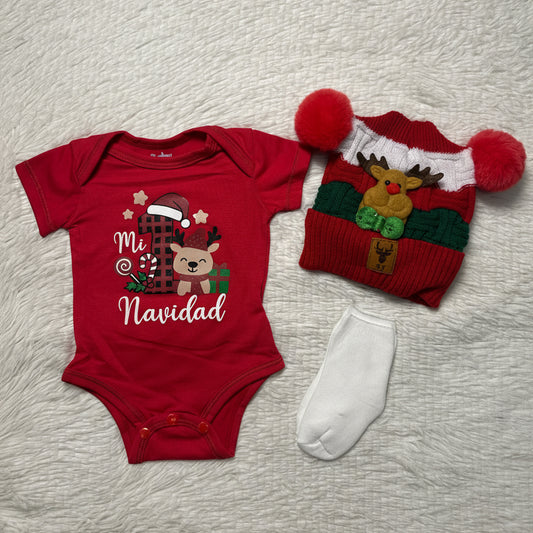 Combo de Body para niño "Mi Primera Navidad"