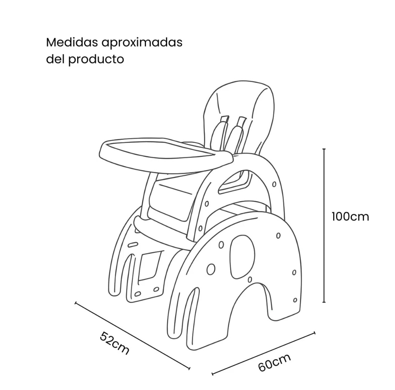 Comedor Escritorio Elefante 3 en 1