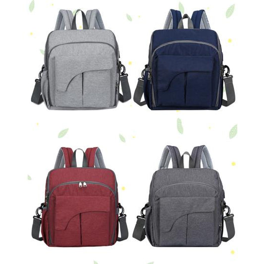Pañalera Multifuncional De Viaje Y Cargador Para Bebé