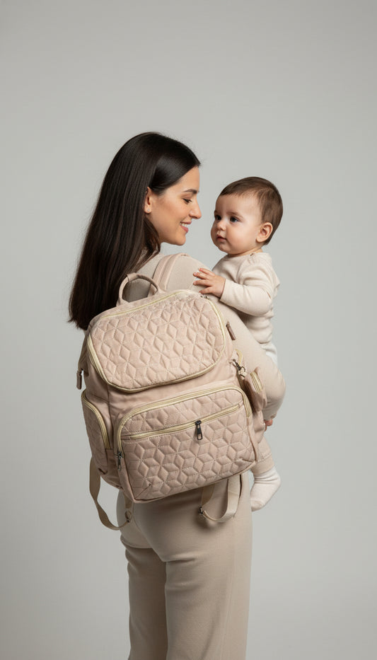 Pañalera morral con accesorios