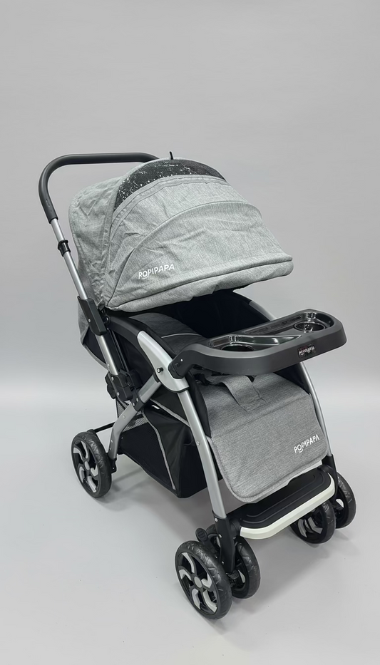 Coche 6 Llantas con Bandeja de Comedor