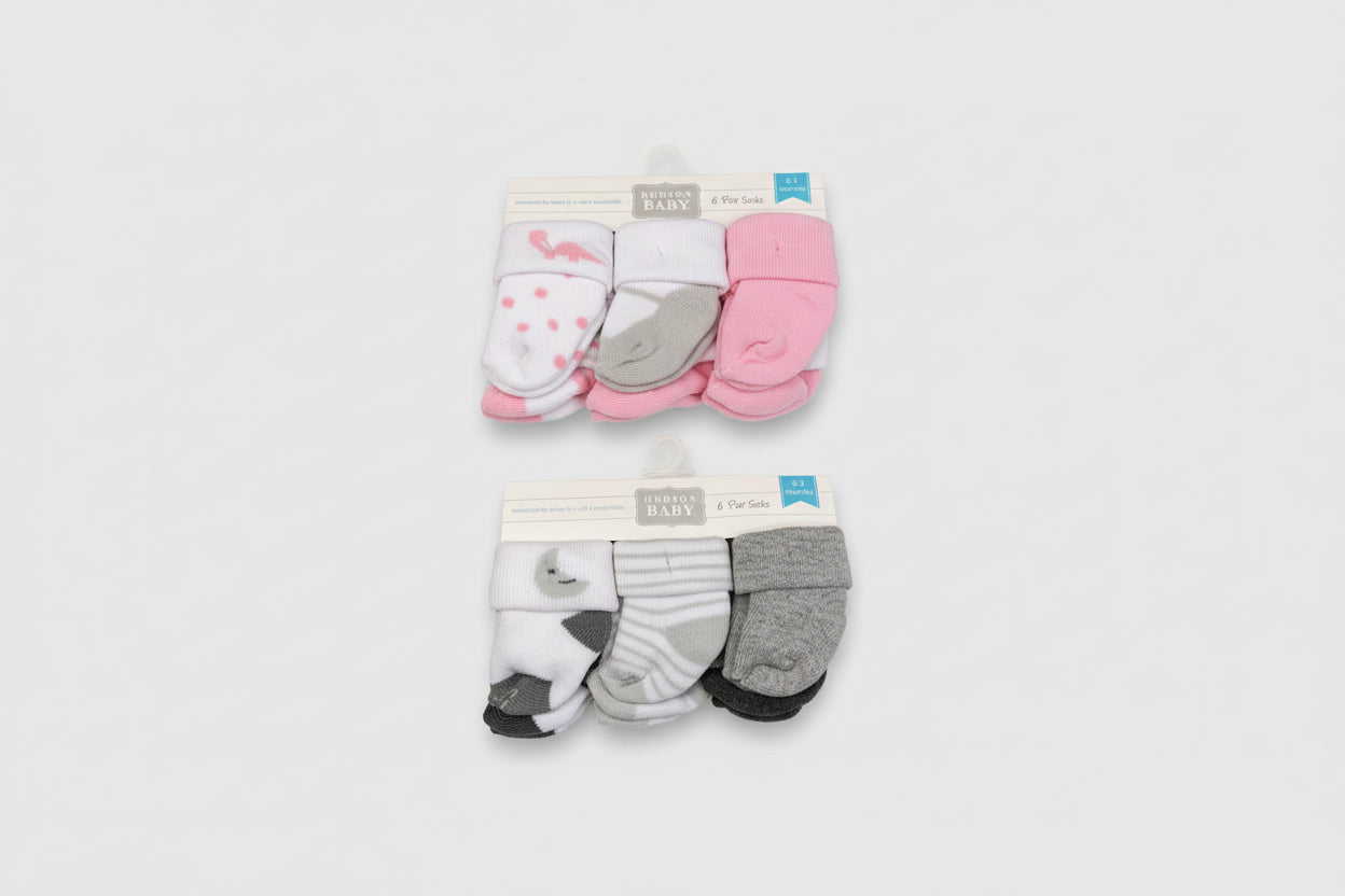 Pack x6 Pares de Medias para Bebé - Hudson Baby