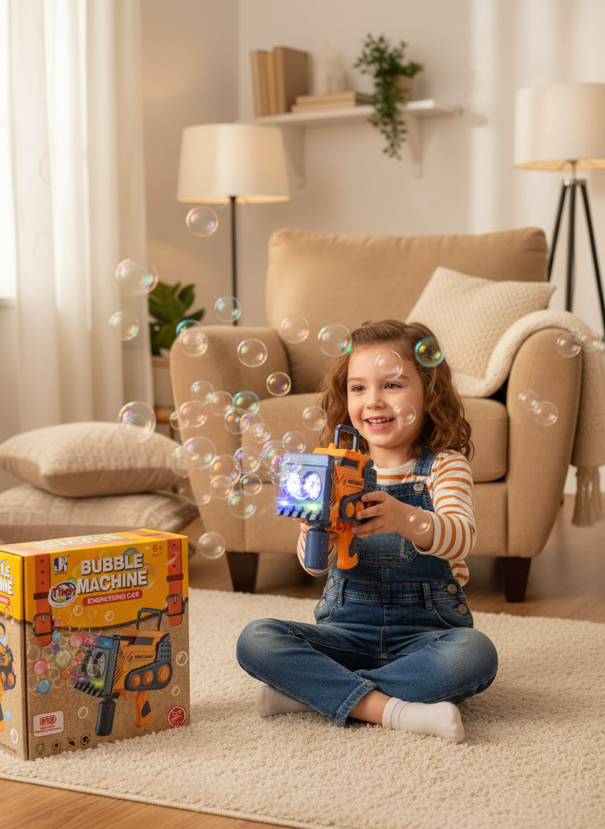 Juguete pistola Lanza Burbujas de Plástico