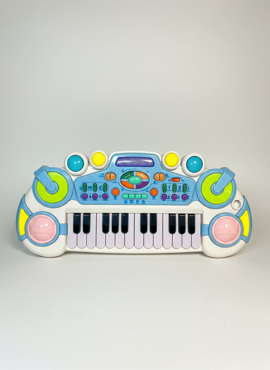 Mini Teclado Piano Electrónico Infantil Musical con 24 Teclas y Ritmos con Funciones de DJ y Grabación