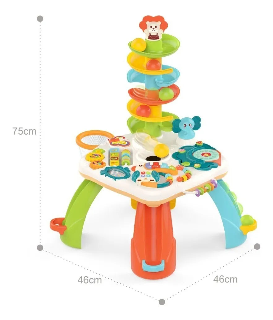 Mesa Didáctica de Actividades 3 en 1. Para Estimulación y Desarrollo Motriz