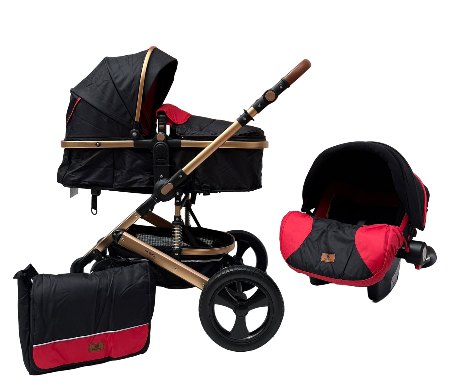 Coche Yaco 3 en 1 – Coche Cuna, Porta Bebé y Paseador