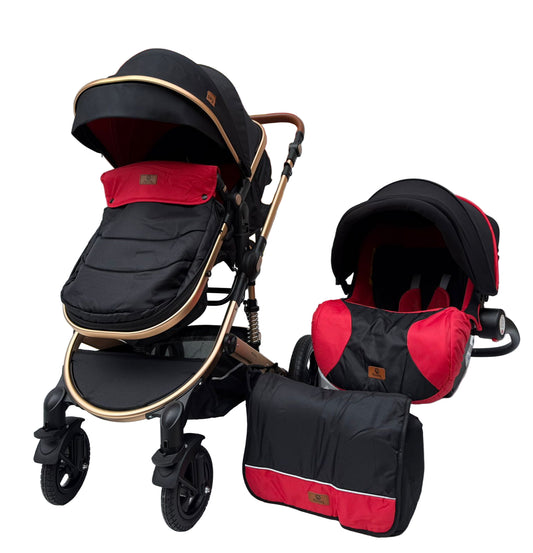 Coche Yaco 3 en 1 – Coche Cuna, Porta Bebé y Paseador
