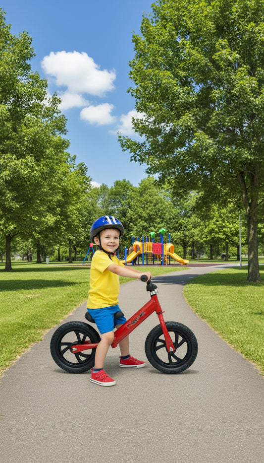 Bicicleta de Equilibrio Infantil Sin Pedales — Balance Bike Para Desarrollo Motriz