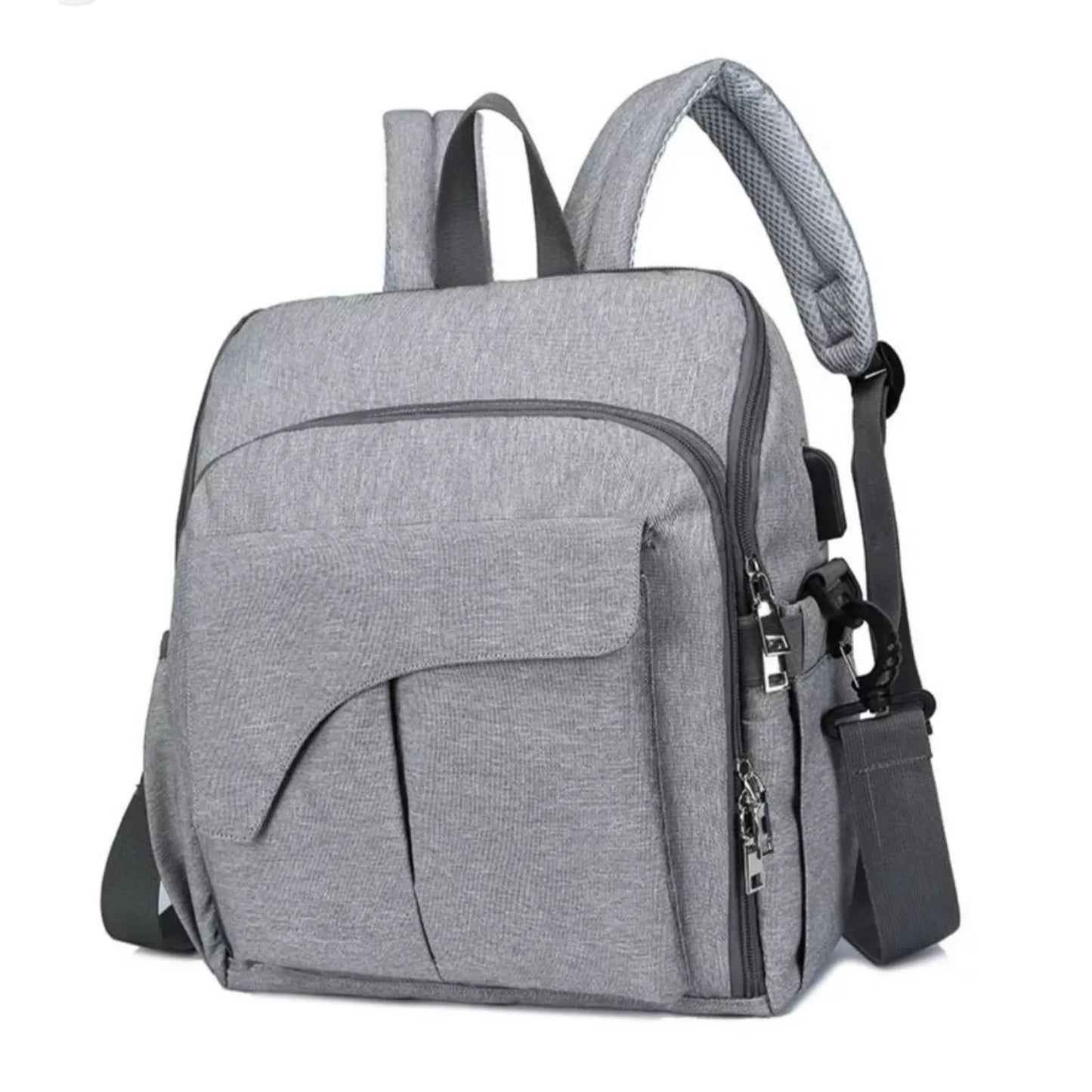 Pañalera Multifuncional De Viaje Y Cargador Para Bebé