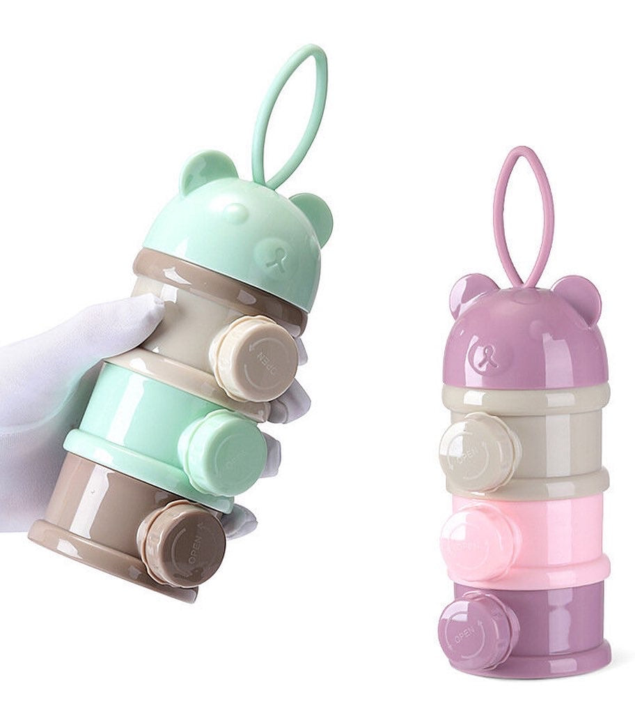 Pórtaleche con compartimientos