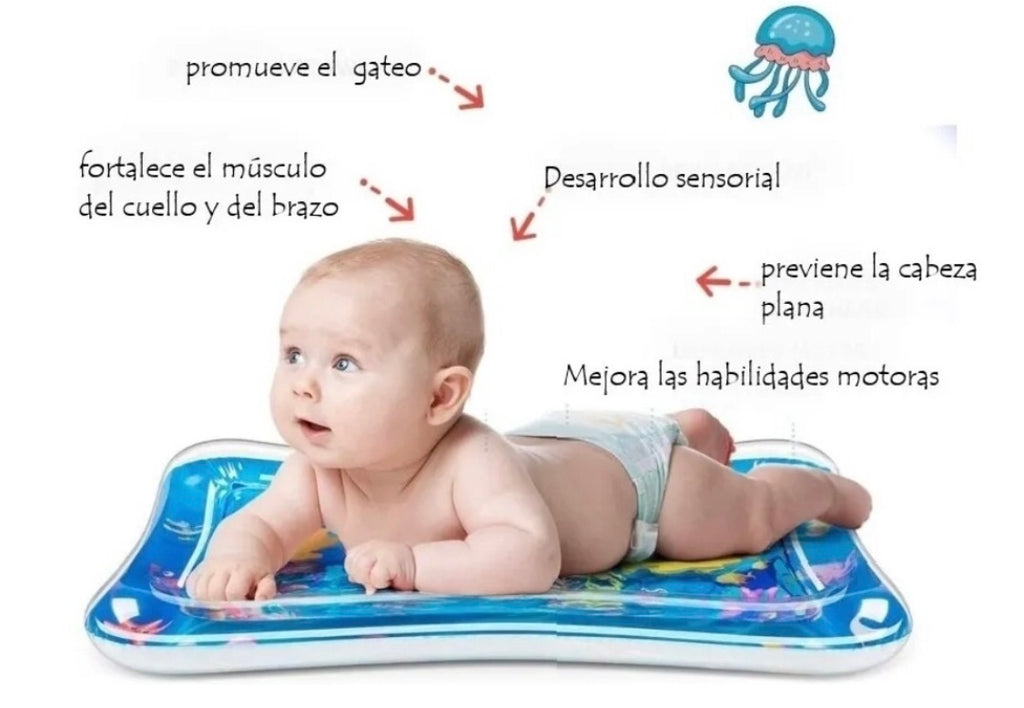 Tapete de agua para bebe estimulación sensorial didáctico bebe