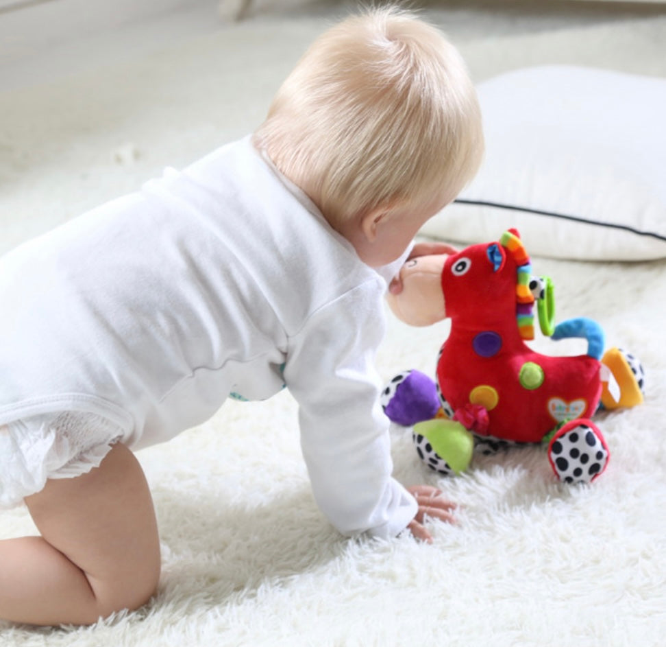 Peluche Antialèrgico caballo sensorial con música