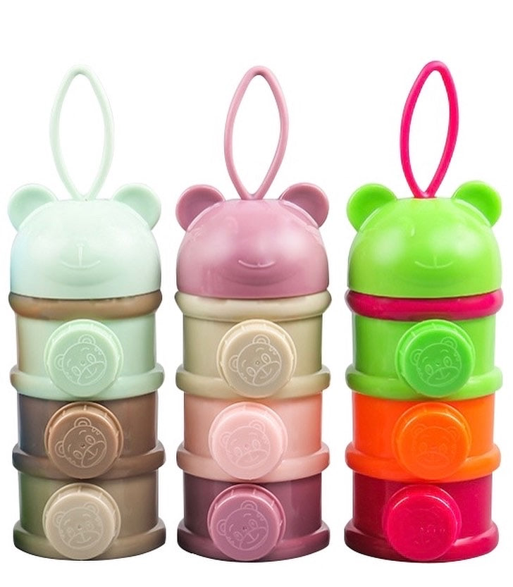 Pórtaleche con compartimientos