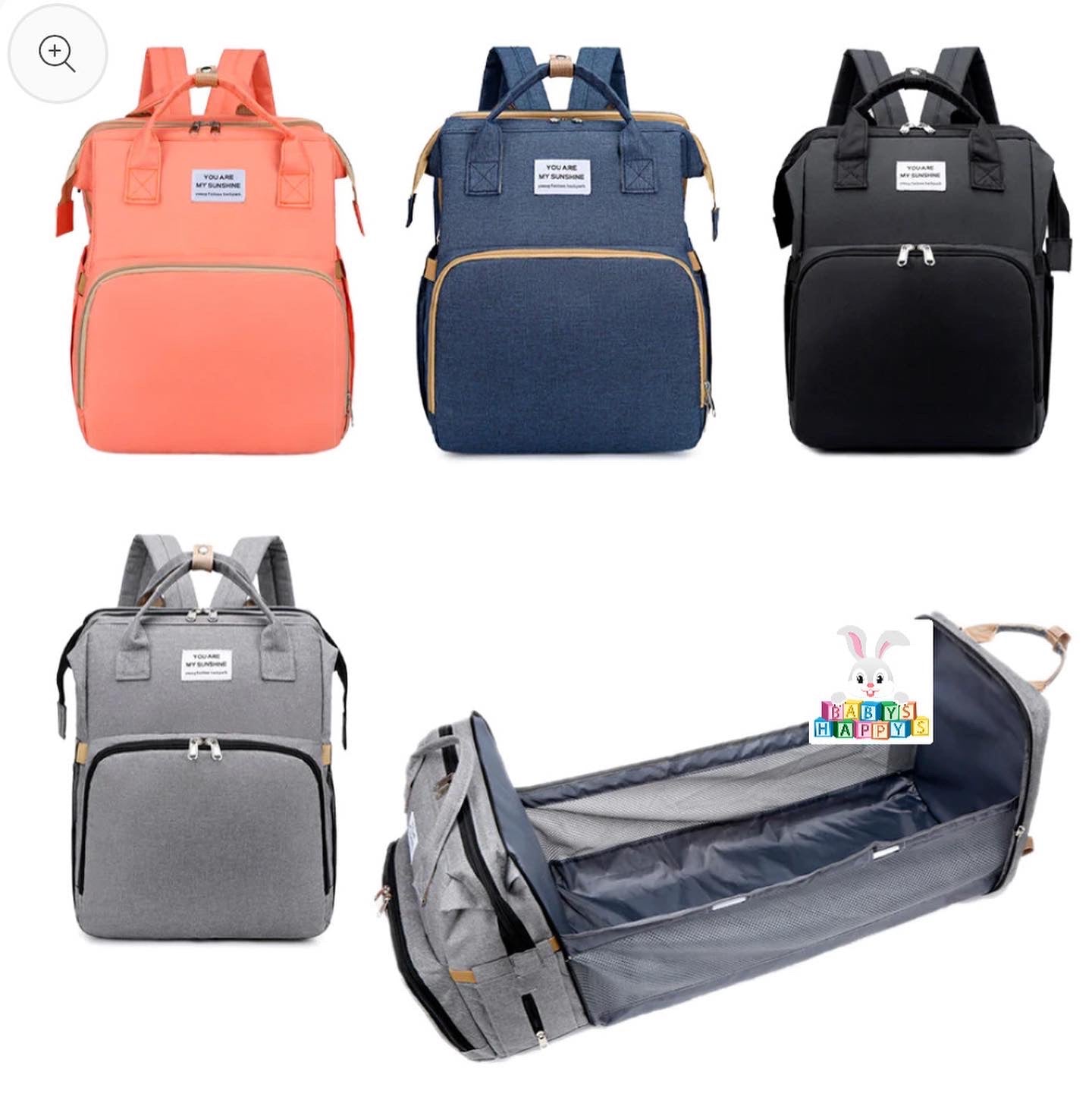 Pañalera con cambiador