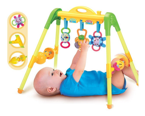 Gimnasio de Piso con Arco de Actividades Desmontables y Sonajeros Sensoriales